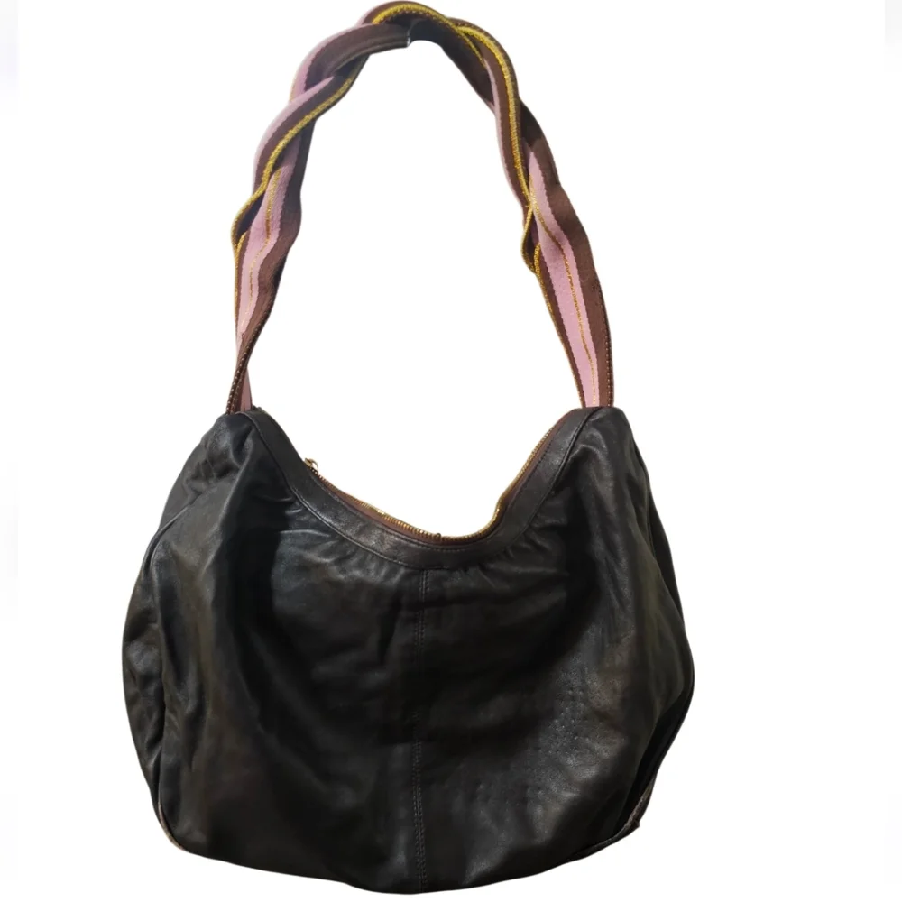 💰Christine Price Elegant Black Leather Bag